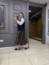 Siyah Desenli Etek