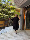 Taşlı Abaya Takım Siyah