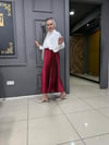 Taşlı Etek Bordo