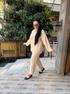 Taşlı Takım Krem