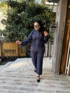 Taşlı Takım Lacivert