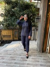 Taşlı Takım Lacivert