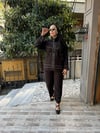 Taşlı takım siyah