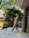 Tül Modal Yıldız Takım Haki