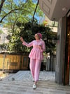 Tül Modal Yıldız Takım Pembe