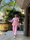 Tül Modal Yıldız Takım Pembe