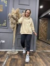 Üç İplik Sweat Bej