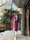 Uzun Gömlek Bordo