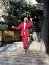Wafıl Kumaş Kimonolu Takım Bordo