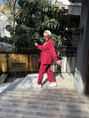 Wafıl Kumaş Kimonolu Takım Bordo