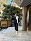 Wafıl Kumaş Kimonolu Takım Siyah
