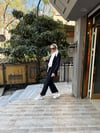 Wafıl Kumaş Kimonolu Takım Siyah
