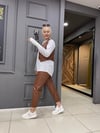 Yelekli Deri Takım Taba
