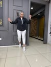 Yıkamalı Şuna Keten Gömlek Siyah  