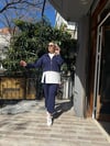 Yırtmaçlı 3'lü Takım Lacivert