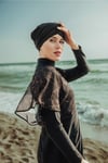 Tesmay Tesettür Mayo Tam Kapalı Pareolu 4'lü Takım Hijab Swimsuit