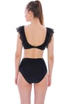Tüllü Fırfırlı Bikini Mayo 2'li Slip Mayo Bikini Takımı