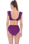Tüllü Fırfırlı Bikini Mayo 2'li Slip Mayo Bikini Takımı