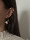 İncili Elips Küpe