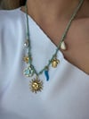 Mavi İpli Charm Kolye