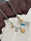 Mavi İpli Charm Kolye