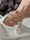 Minimal Yonca Bileklik Gold