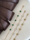 Minimal Yonca Bileklik Gold