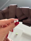 Pırlanta Montürlü Tek Taş Küpe(7mm)