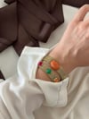 Renkli Taşlı Hasır Bileklik