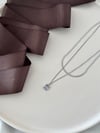 Silver Baget Taşlı Kolye
