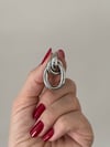 Silver Renk Büyük Sarmal Küpe
