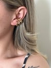 Taşlı Sarmal Earcuff Küpe