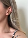 Taşlı Sarmal Earcuff Küpe