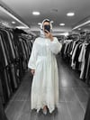 25YGSELB4850/Ghisa Gipür Elbise - Beyaz
