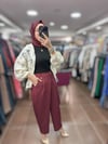 25YGSPNT8542/Ghisa Pantolon - Bordo