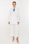 25YGSTNK4950/Ghisa Tunik - Mavi İnce Çizgi