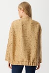 26KGSCKT3328/Ghisa Pul Payet Detaylı Bomber Ceket - Camel