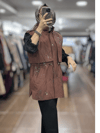 26KGSYLK3236/Ghisa Yelek - Taba