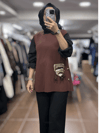26KOBYLK3291/Ghisa Yelek - KAHVE