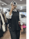 26KOBYLK3291/Ghisa Yelek - SİYAH