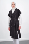 BAMBU MODEL KUMAŞ SPOR YELEK - R141 SİYAH