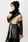 DERİ & ÖZEL PELUŞ CEKET - SARI