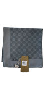 ELEGANCE MONOGRAM EŞARP - FÜME