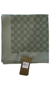 ELEGANCE MONOGRAM EŞARP - YEŞİL