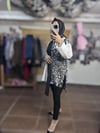 Ghisa Fermuar Detaylı Asimetrik Tunik - Siyah/Beyaz