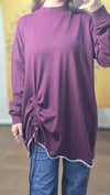 Ghisa Triko Tunik - Bordo