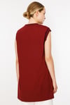 GSBASİC4677/Ghisa Kolsuz Tunik - BORDO
