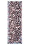 İmannoor Bordür İndigo Panter Floş Viskon Şal 70x200