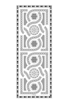 İmannoor Labirent Beyaz Krep İpek Şal 80x210