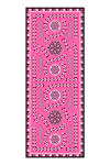 İmannoor Labirent Pembe Krep İpek Şal 80x210